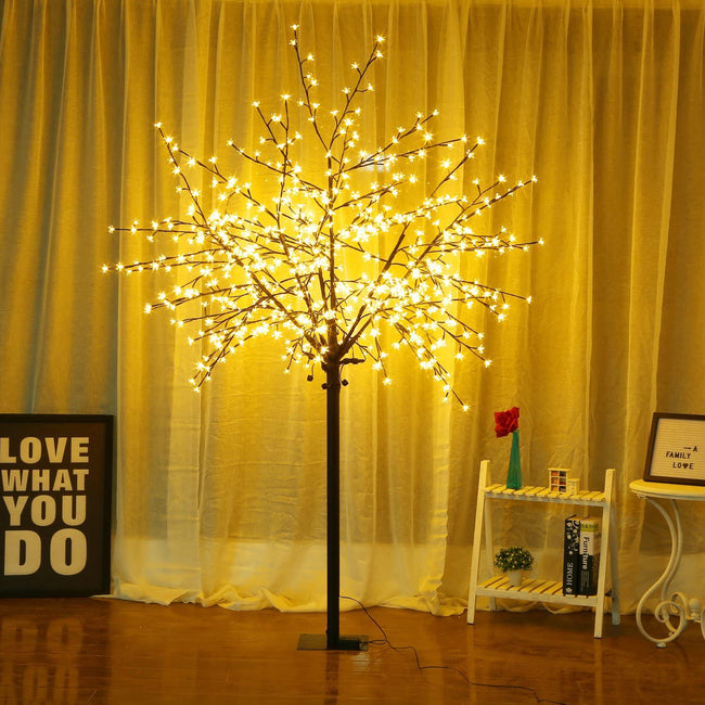 LED Cherry Blossom Tree, 8ft height with 500 LED bulbs