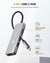 NOVOO USB C HUB (5HUB, Silver Gray)