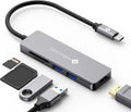 NOVOO USB C HUB (5HUB, Silver Gray)