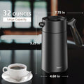PINKAH 32 Oz Stainless Steel French Press Coffee Maker with Filter