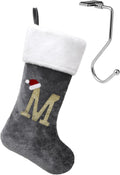Infleesh 20-inch red Christmas stocking holder with letters, super soft, holiday gifting