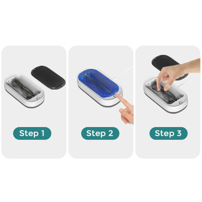 UV Cell Phone Sanitizer Box Portable Mobile Phone Cleaner Device Cleaning Disinfector For Smartphones Jewelry Watch