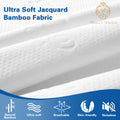 Roses & Violets Premium Bamboo Jacquard Waterproof Mattress Protector