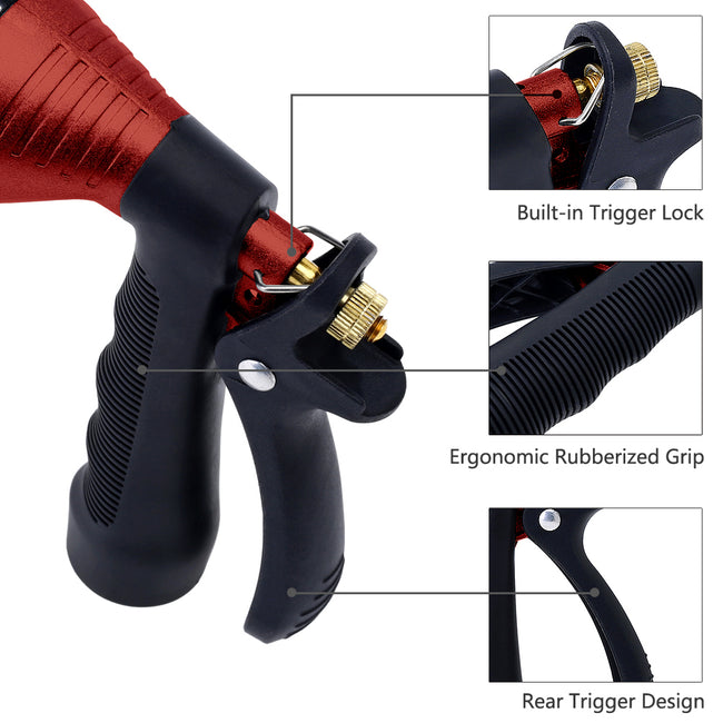 GREEN MOUNT Water Hose Nozzle Spray Nozzle with Adjustable Spray Patterns