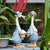 Nordic Duck Ornaments Resin Artificial Garden Sculpture Animal Statue Couple Decoration Simulation Pond Decor Landscape Crafts