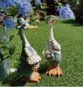 Nordic Duck Ornaments Resin Artificial Garden Sculpture Animal Statue Couple Decoration Simulation Pond Decor Landscape Crafts