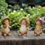 Nordic Ins Cartoon Resin Rabbit Sculpture Ornaments Outdoor Simulation Micro Landscape Decor Fairy Miniature Garden Statue Craft