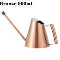 1pc 400/900/1500ml Stainless Steel Watering Can Long Mouth Watering Kettle Easy Use Handle For Succulent Watering Gardening Tool